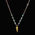 Shell and Turquoise Necklace