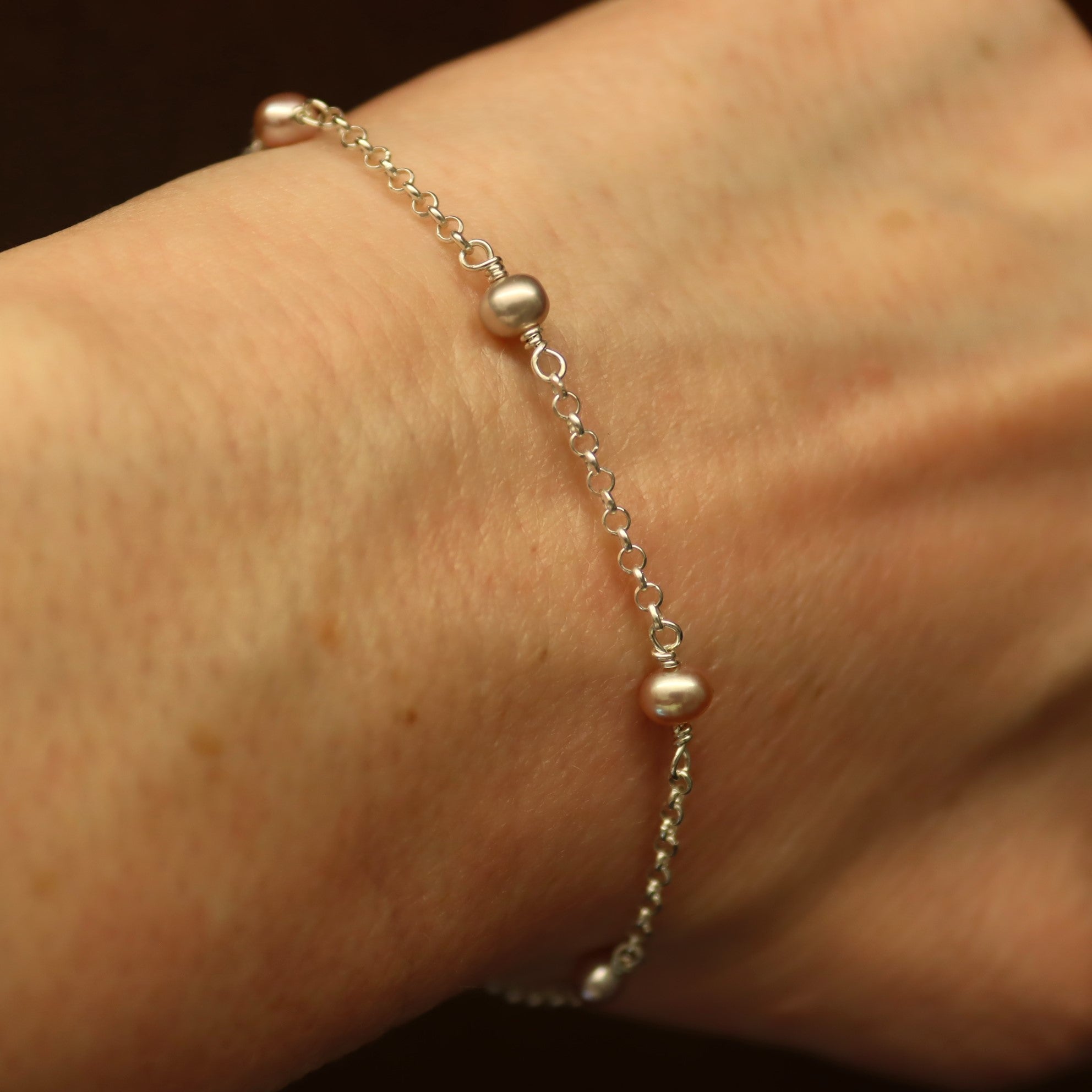 Pink Freshwater Pearl Bracelet