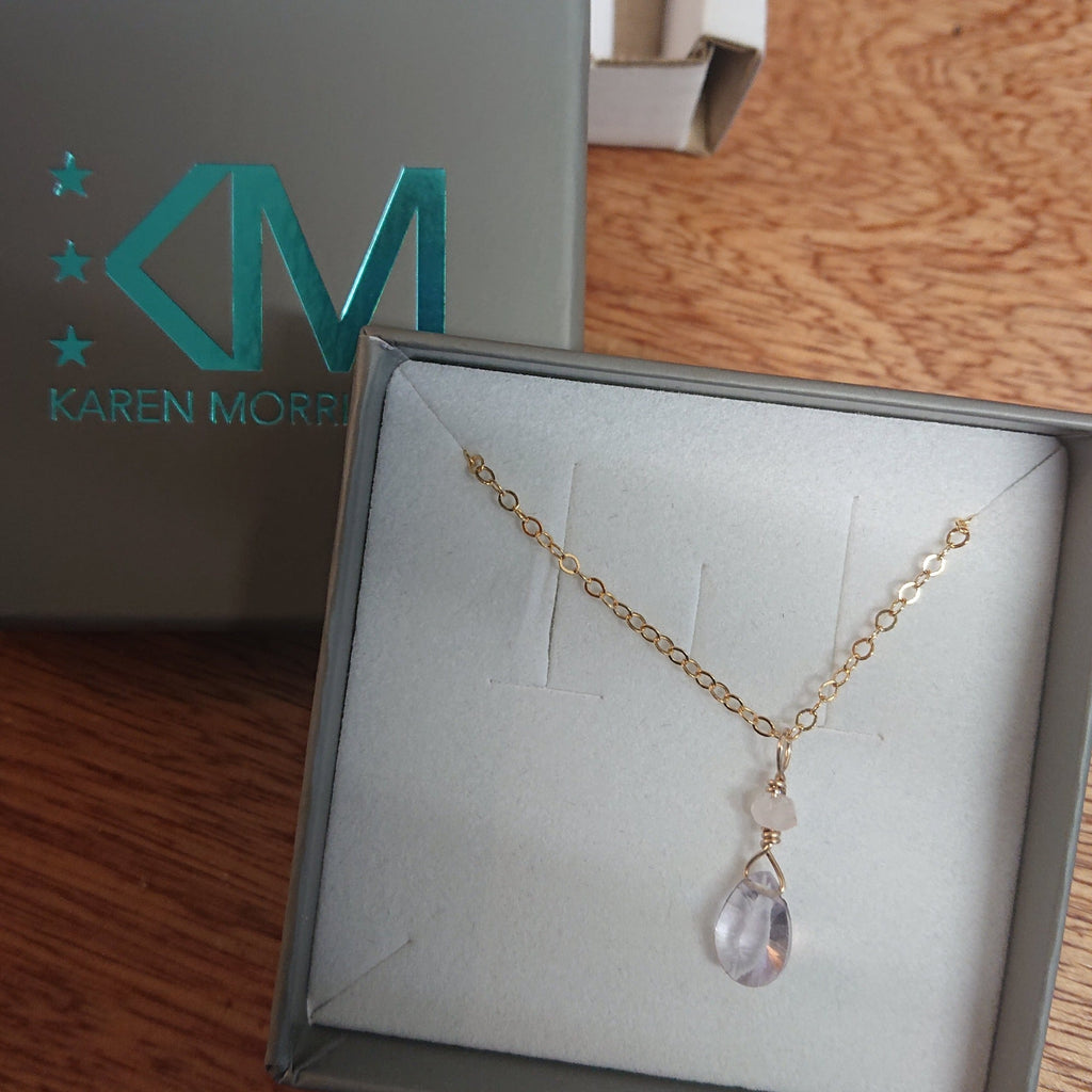 Pink Amethyst Necklace