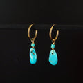 Gold Turquoise Earrings