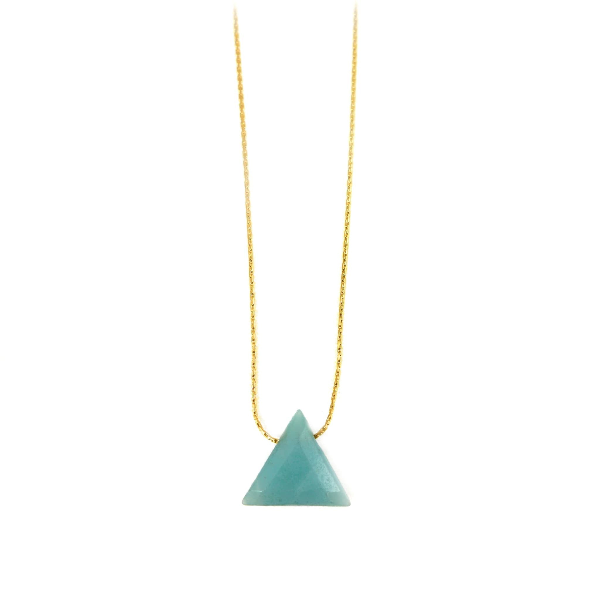 Amazonite Triangle Necklace