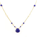 Lapis, Pearl & Gold Necklace