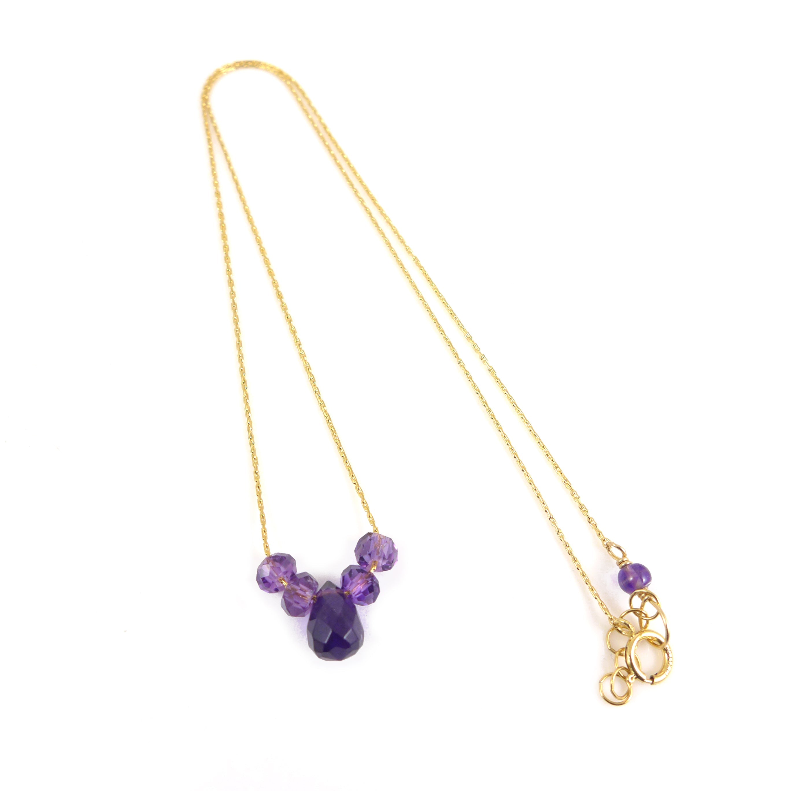 Amethyst Gold Necklace