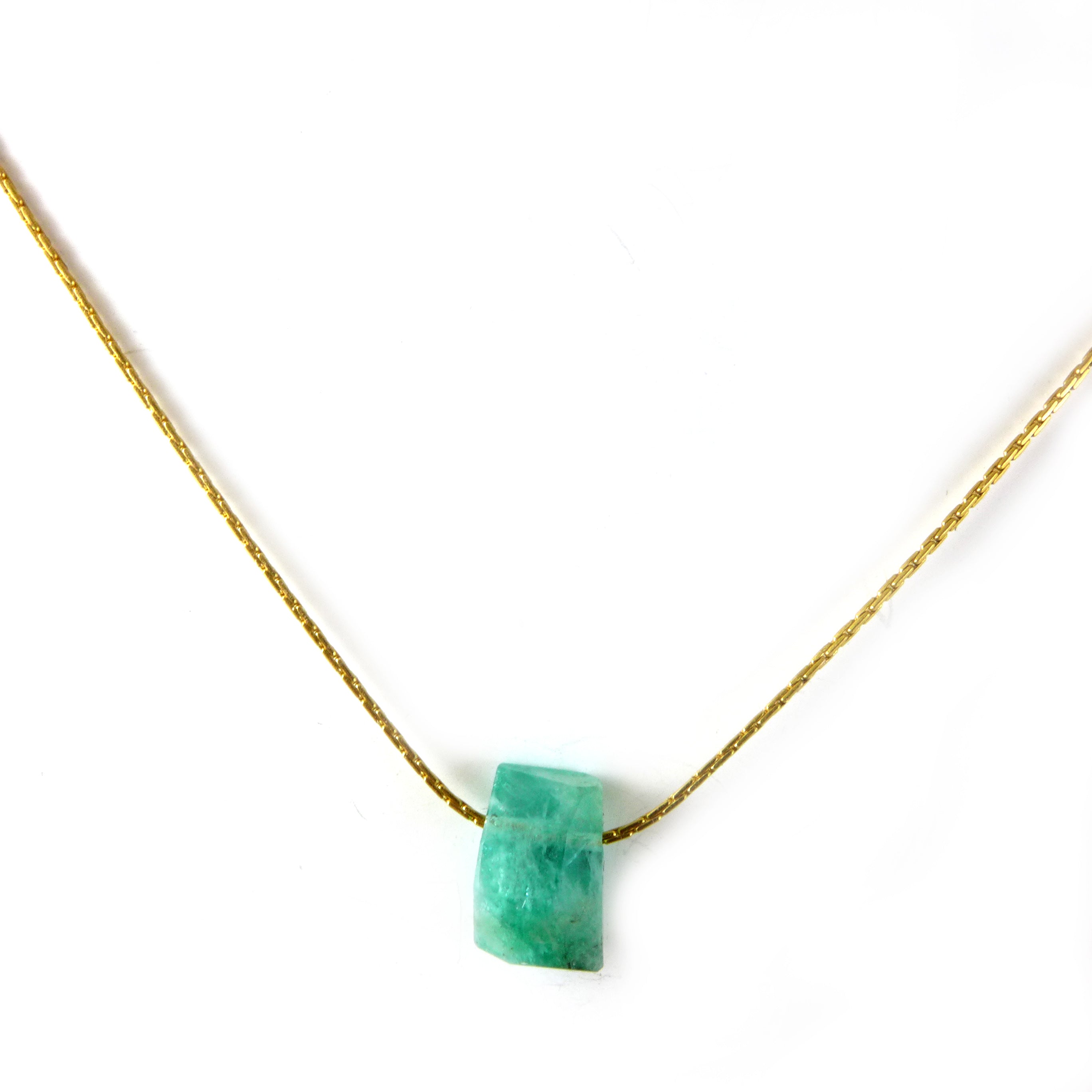 Emerald Gold Necklace