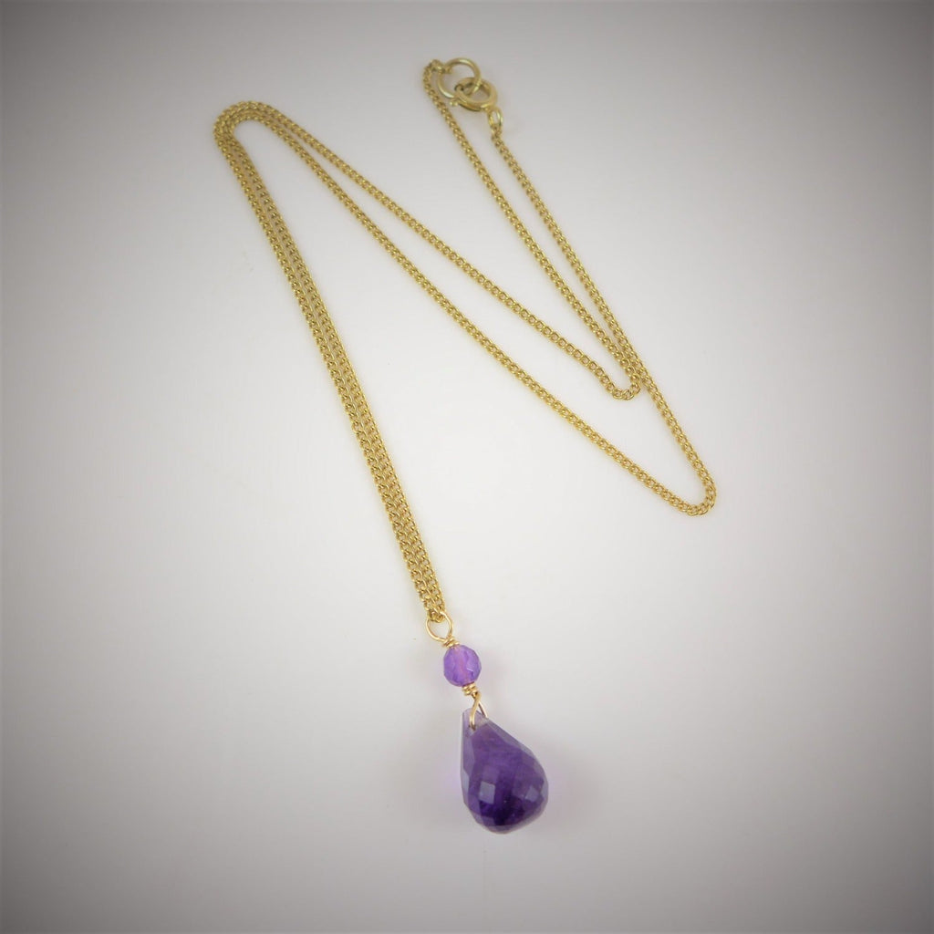 Amethyst Gold Necklace