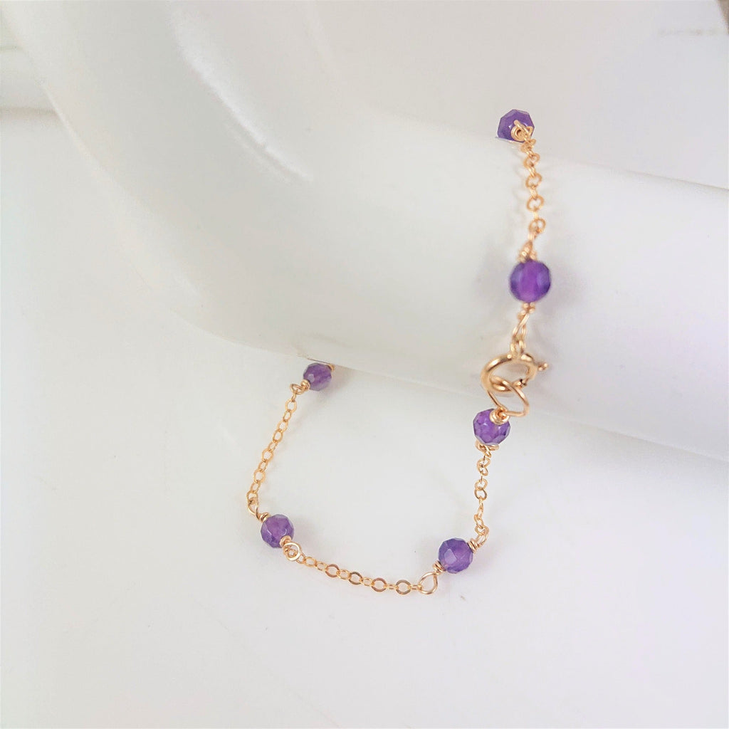 Amethyst Gemstone Bracelet