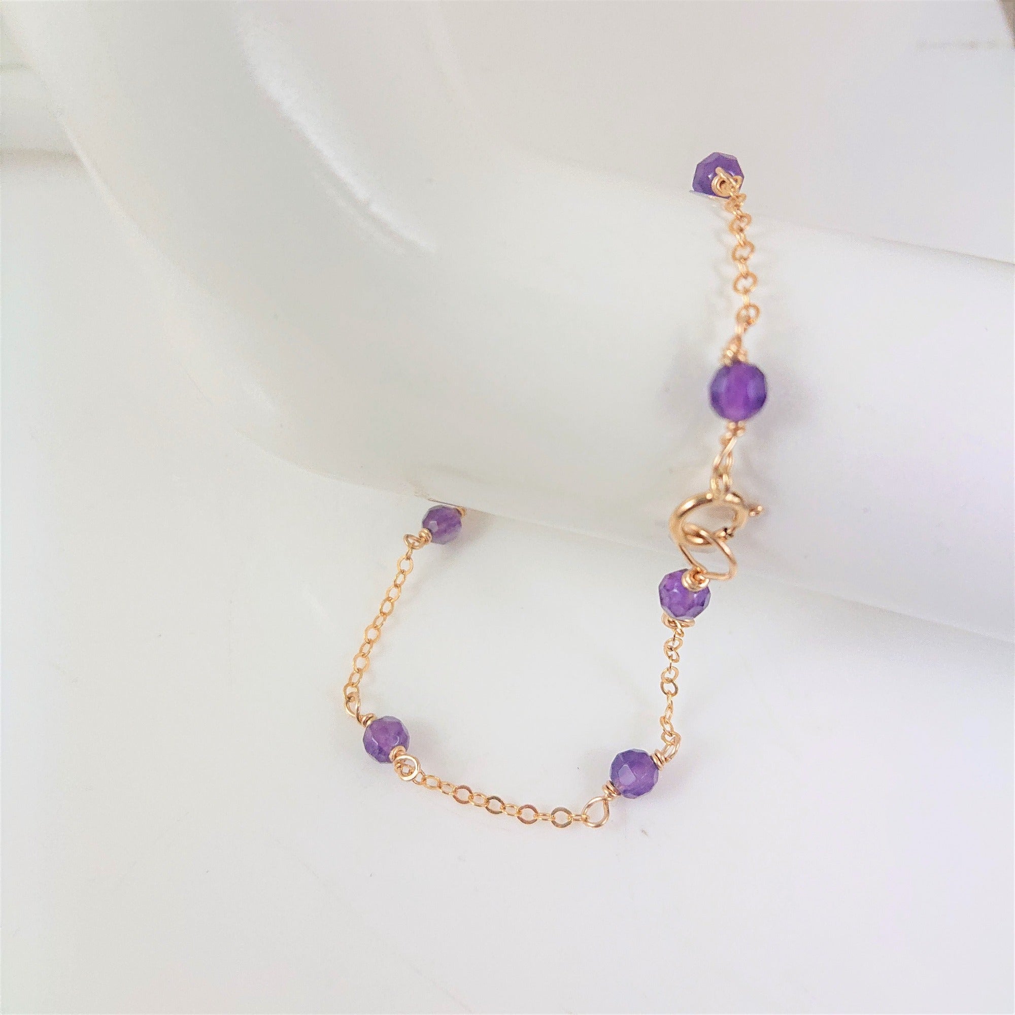 Amethyst Gemstone Bracelet