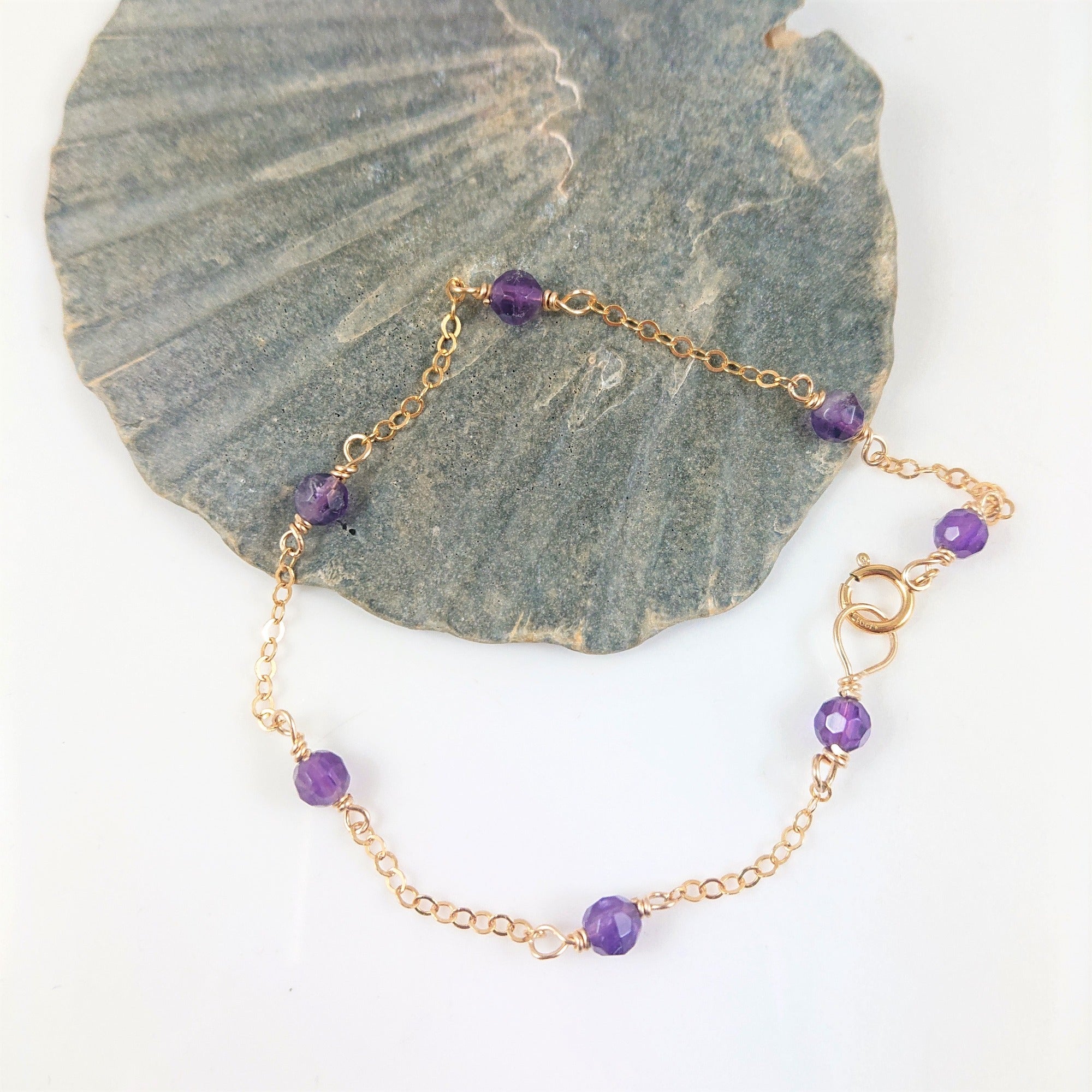 Amethyst Gemstone Bracelet