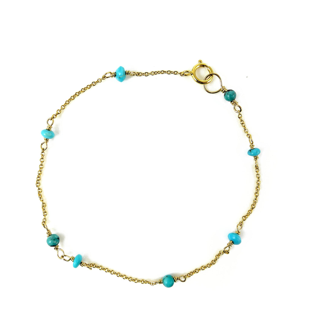 Turquoise Gold Bracelet