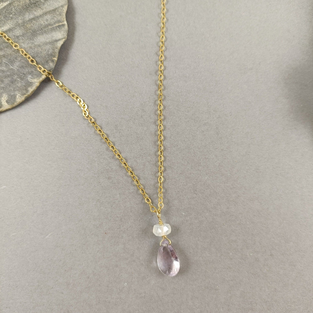 Pink Amethyst Necklace