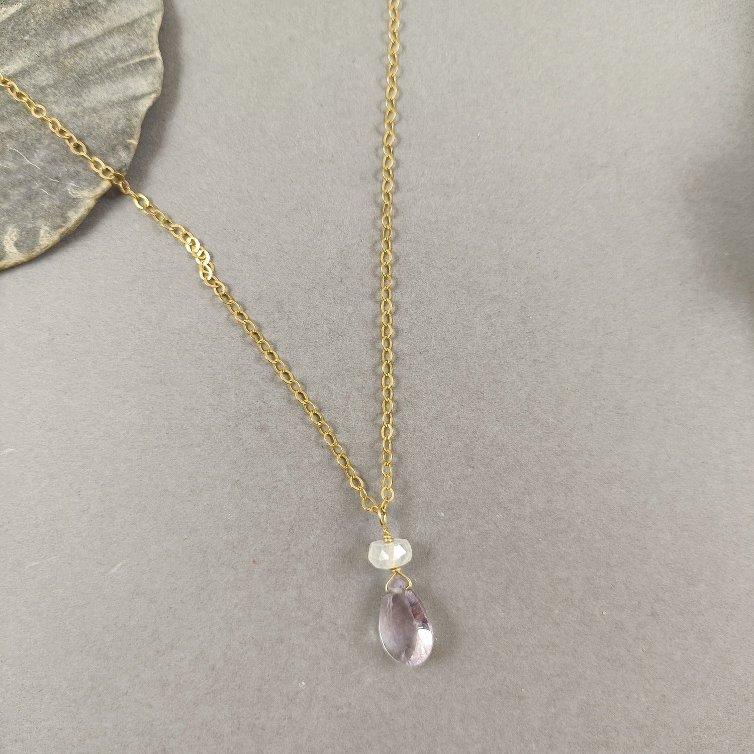 Pink Amethyst Necklace