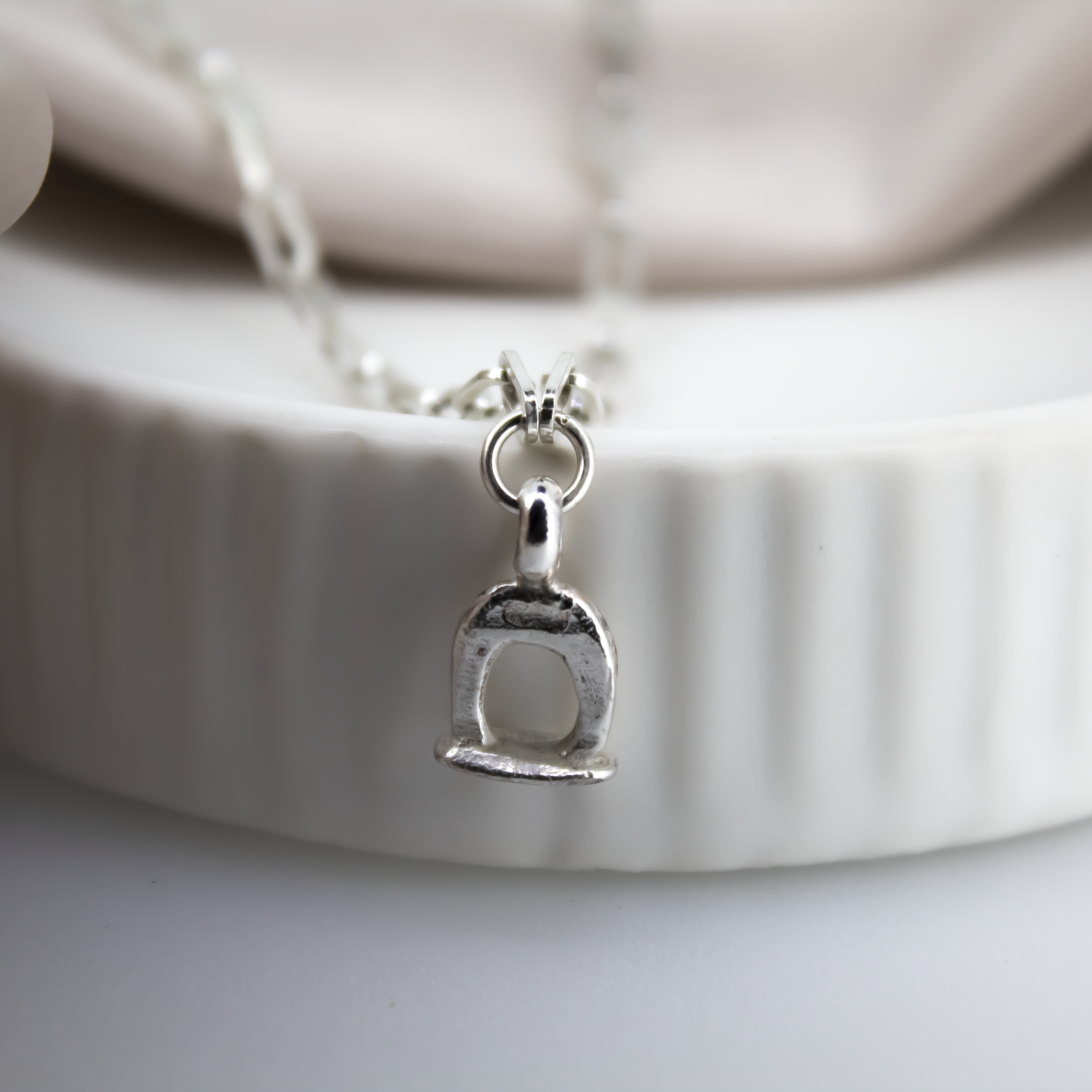 Equestrian Stirrup Trace Chain Necklace