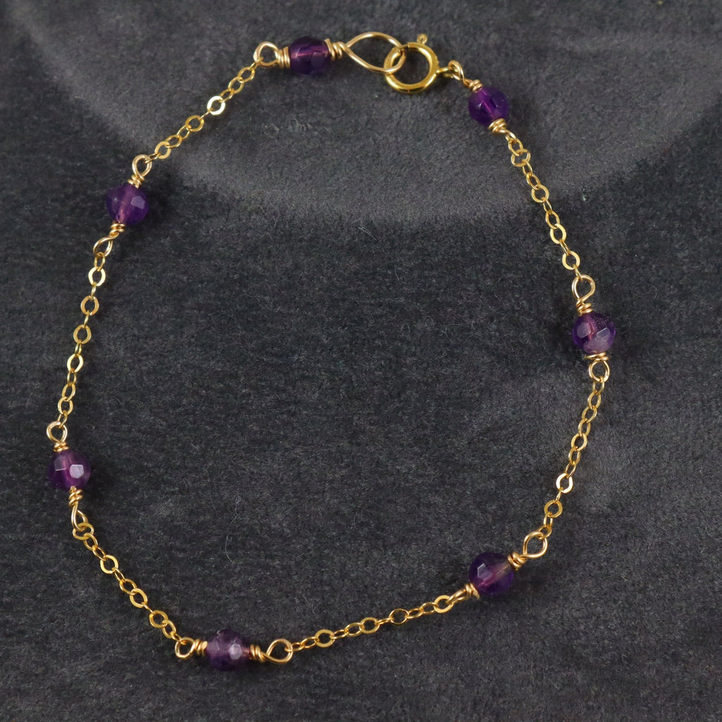 Amethyst Gemstone Bracelet