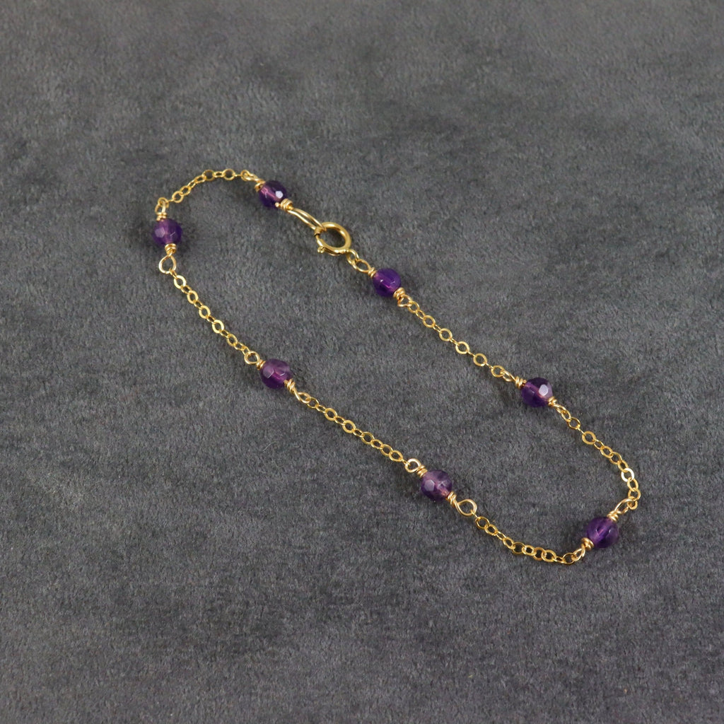 Amethyst Gemstone Bracelet