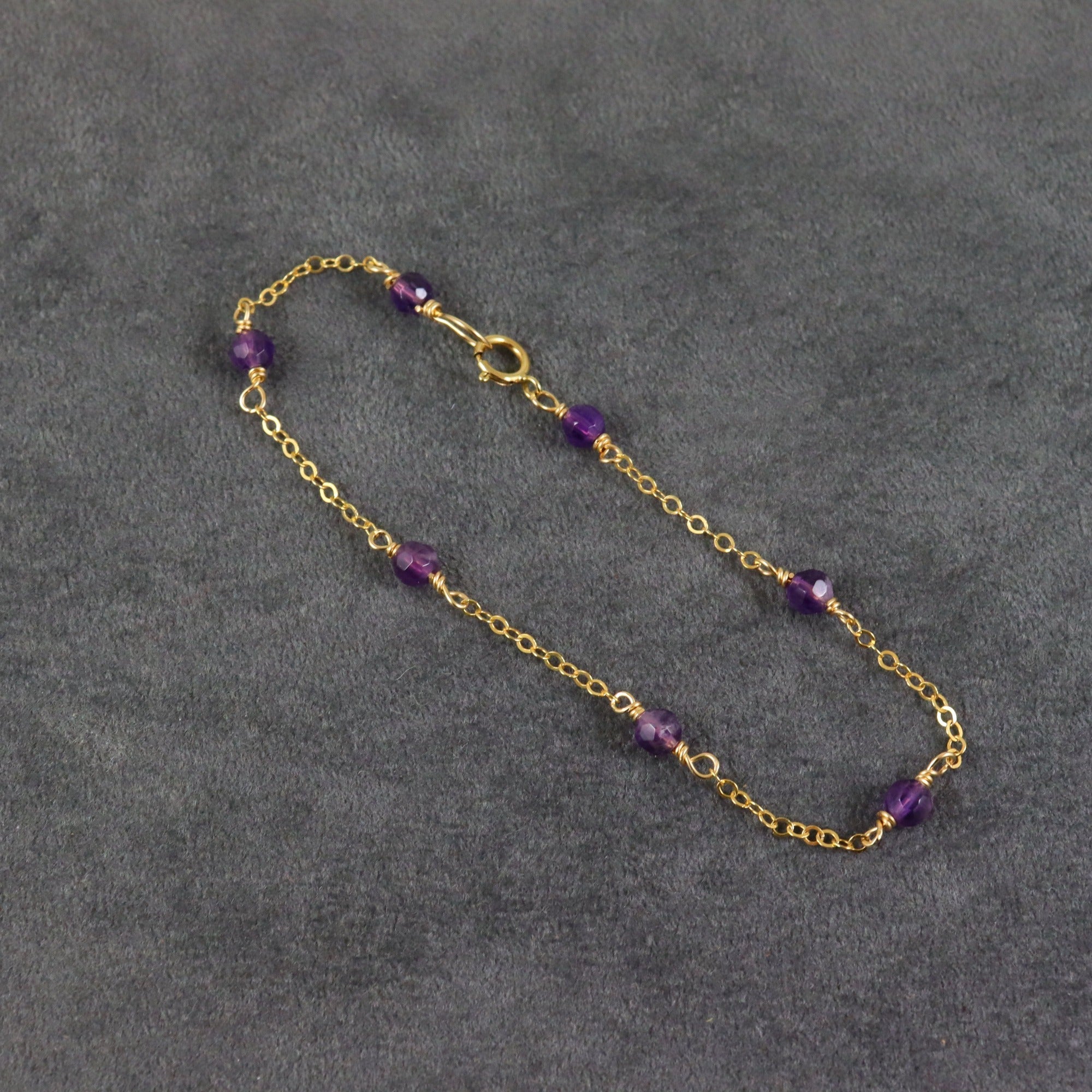 Amethyst Gemstone Bracelet