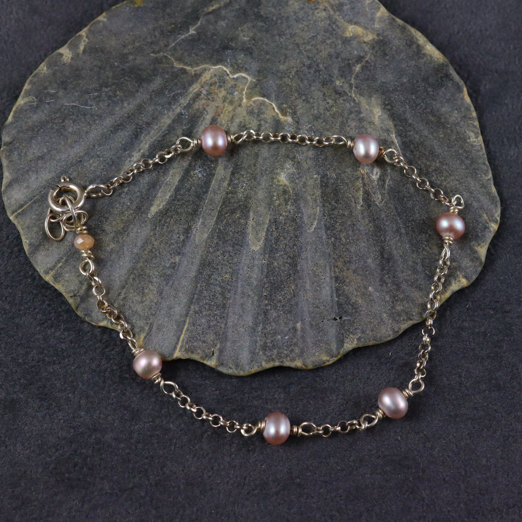 Pink Freshwater Pearl Bracelet