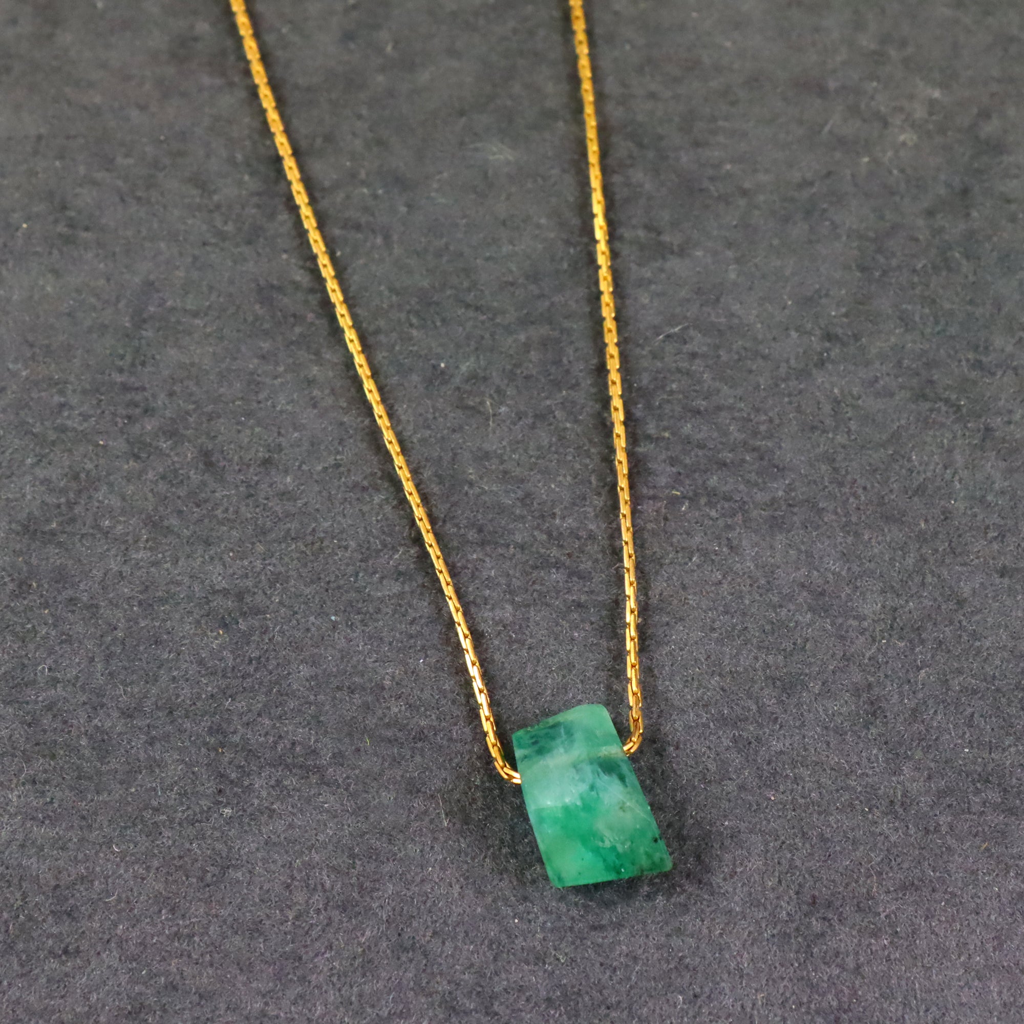 Emerald Gold Necklace