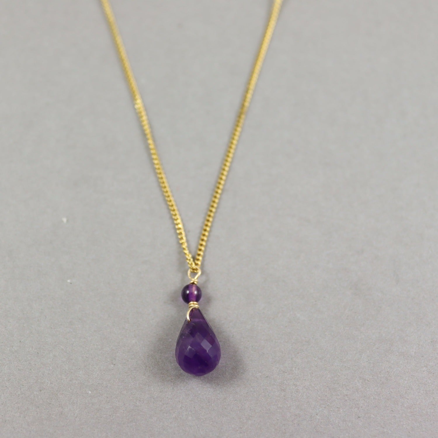 Amethyst Gold Necklace