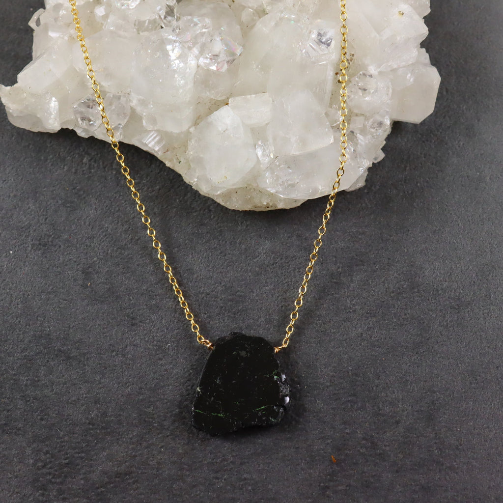 Black Tourmaline Amulet Necklace