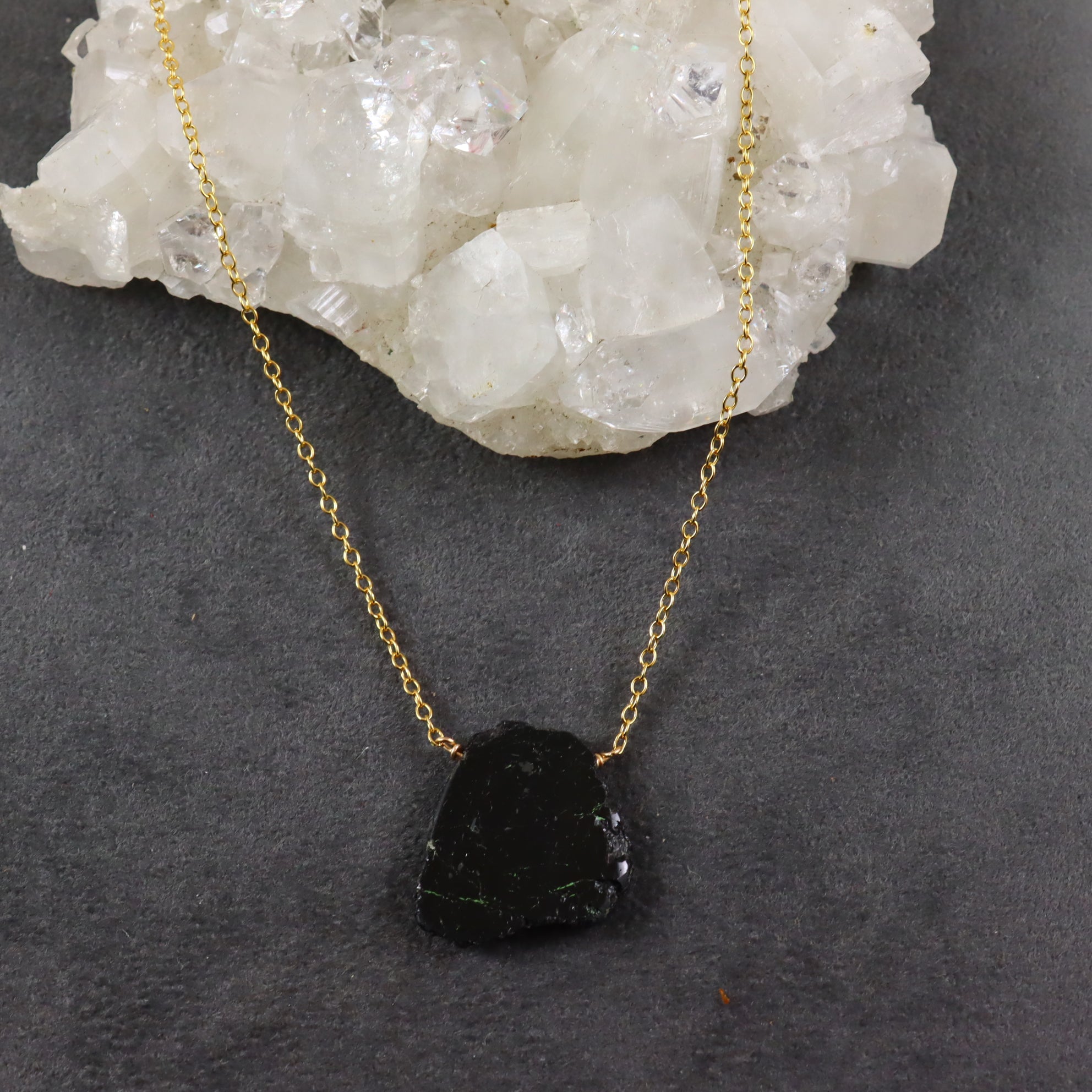Black Tourmaline Amulet Necklace