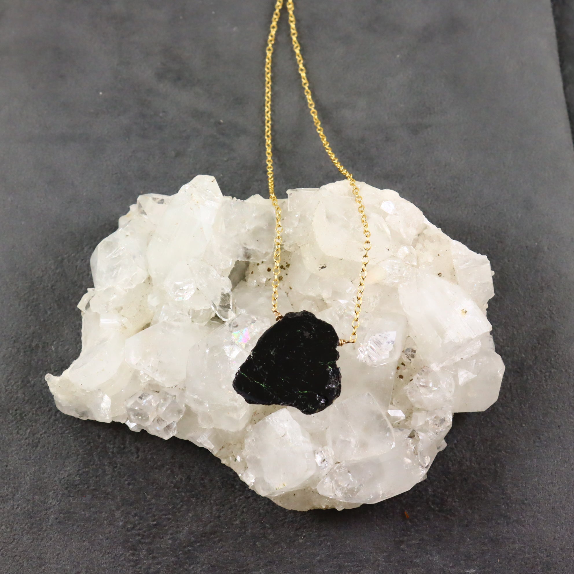 Black Tourmaline Amulet Necklace