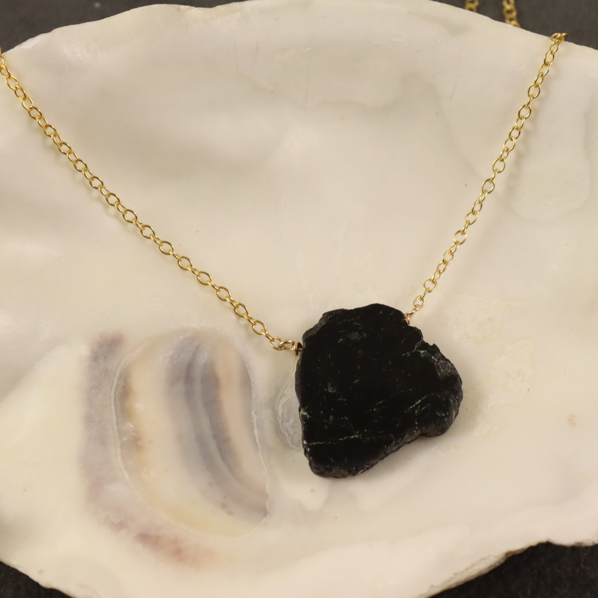 Black Tourmaline Amulet Necklace