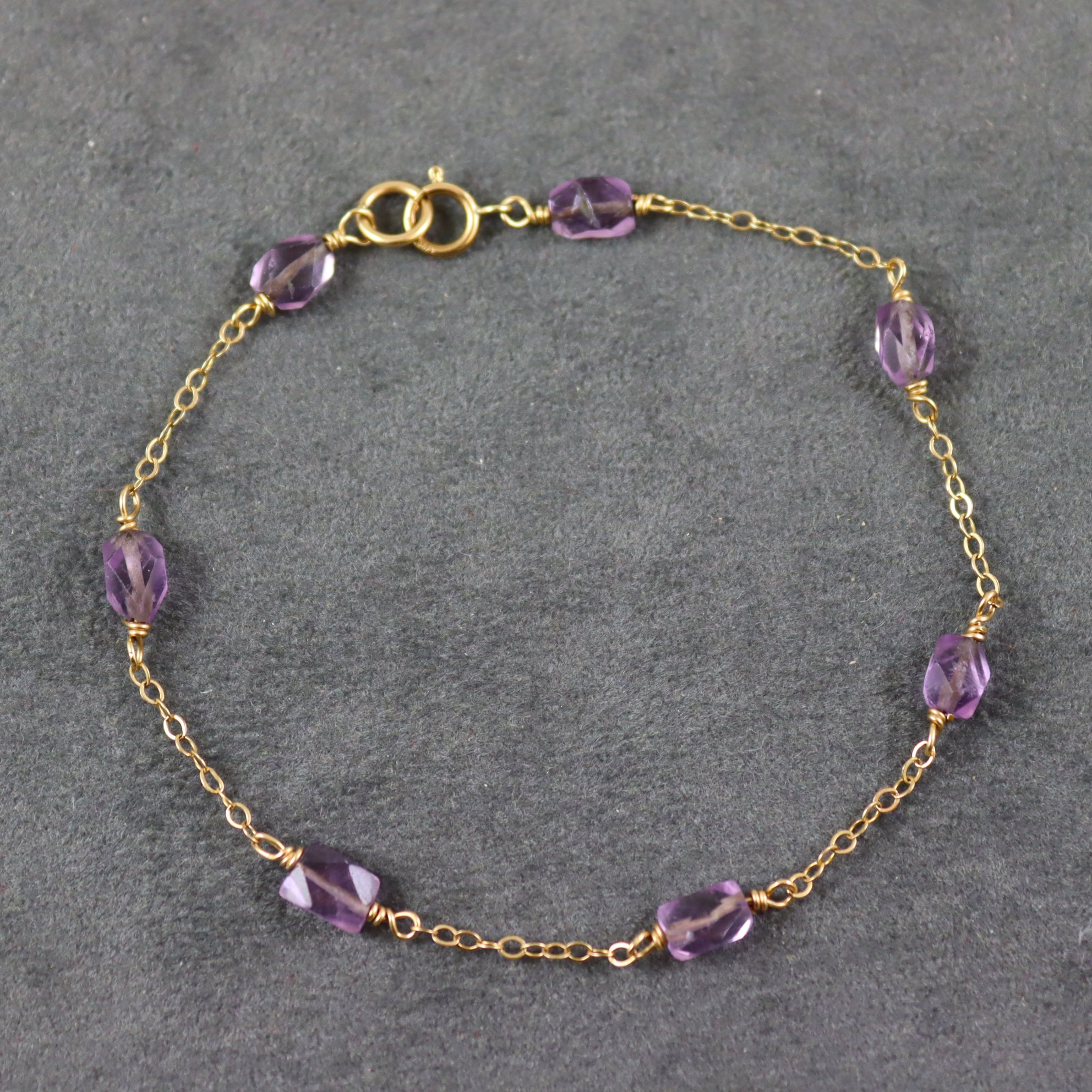 Amethyst Gemstone Bracelet