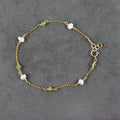 Peridot and Pearl Bracelet
