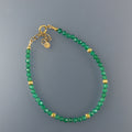 Green Onyx Gold Bracelet