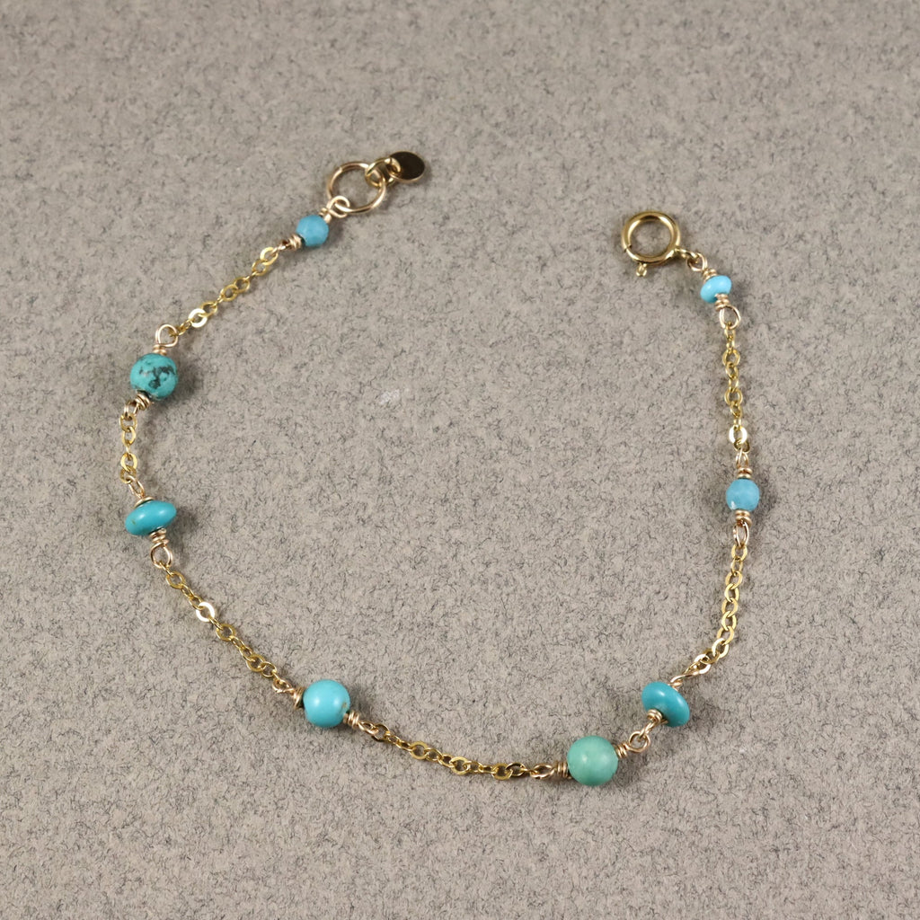 Turquoise Gold Bracelet