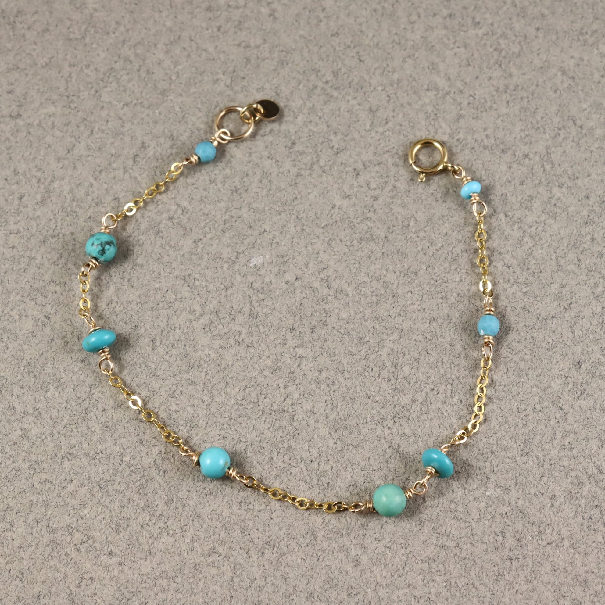 Turquoise Gold Bracelet