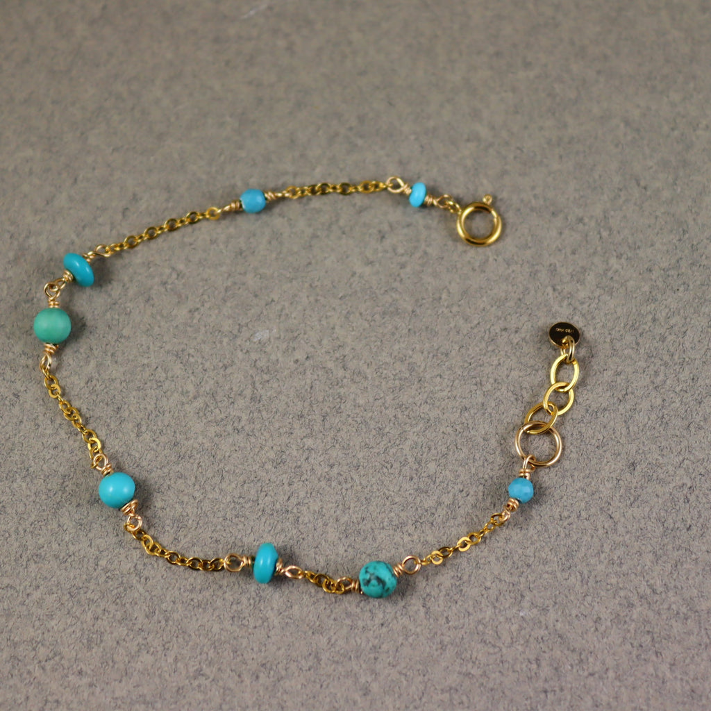Turquoise Gold Bracelet