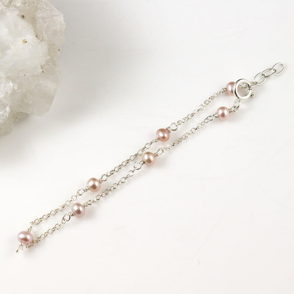 Pink Freshwater Pearl Bracelet
