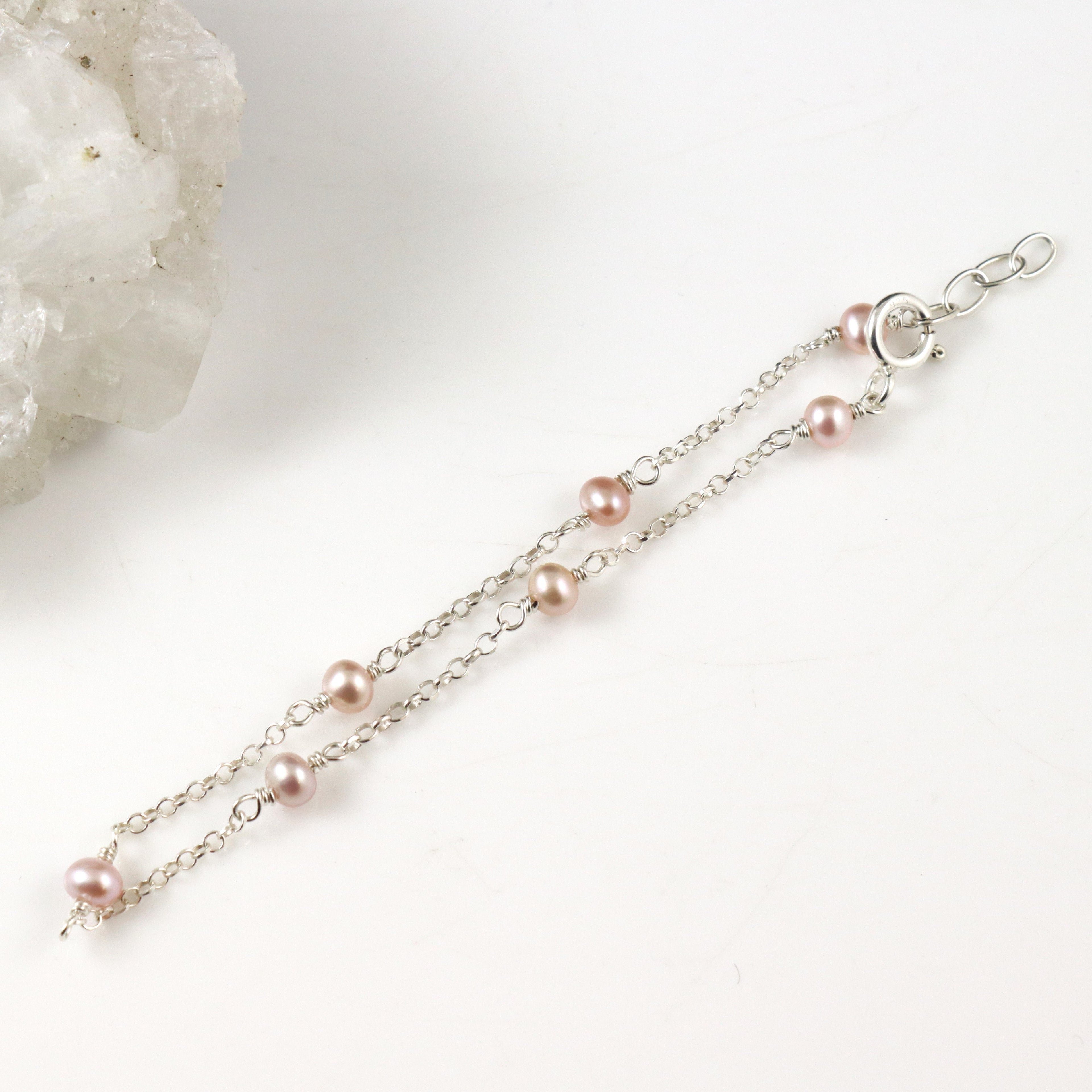 Pink Freshwater Pearl Bracelet