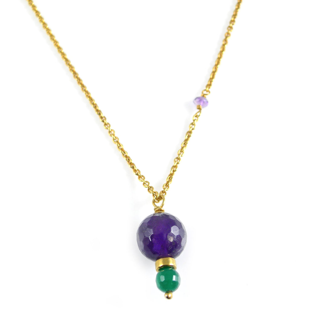 Amethyst Gold Necklace