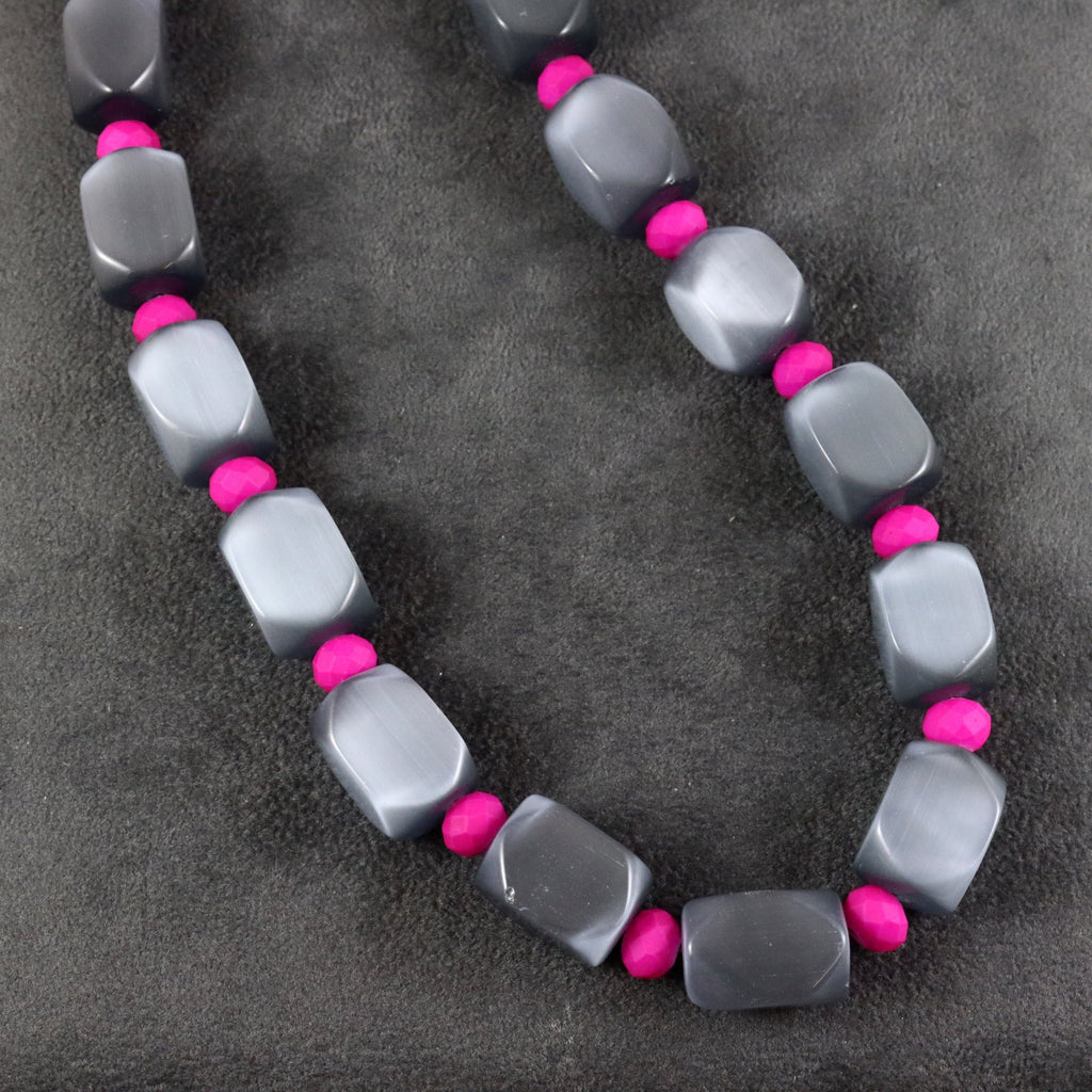 Grey Fuchsia Pink