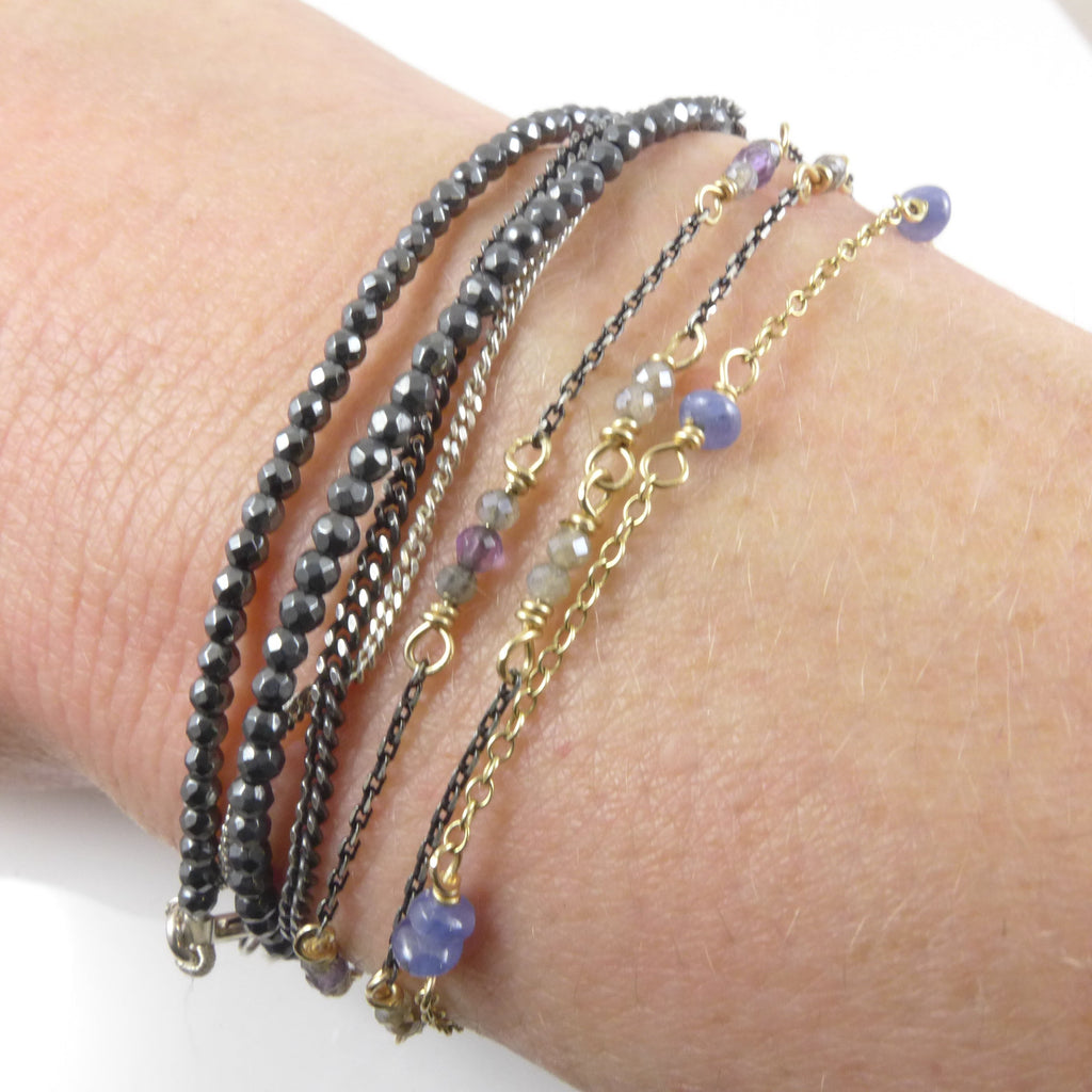 Amethyst & Labradorite Bracelet