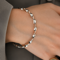 Silver Twirl Bangle