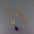 Amethyst Drop Necklace