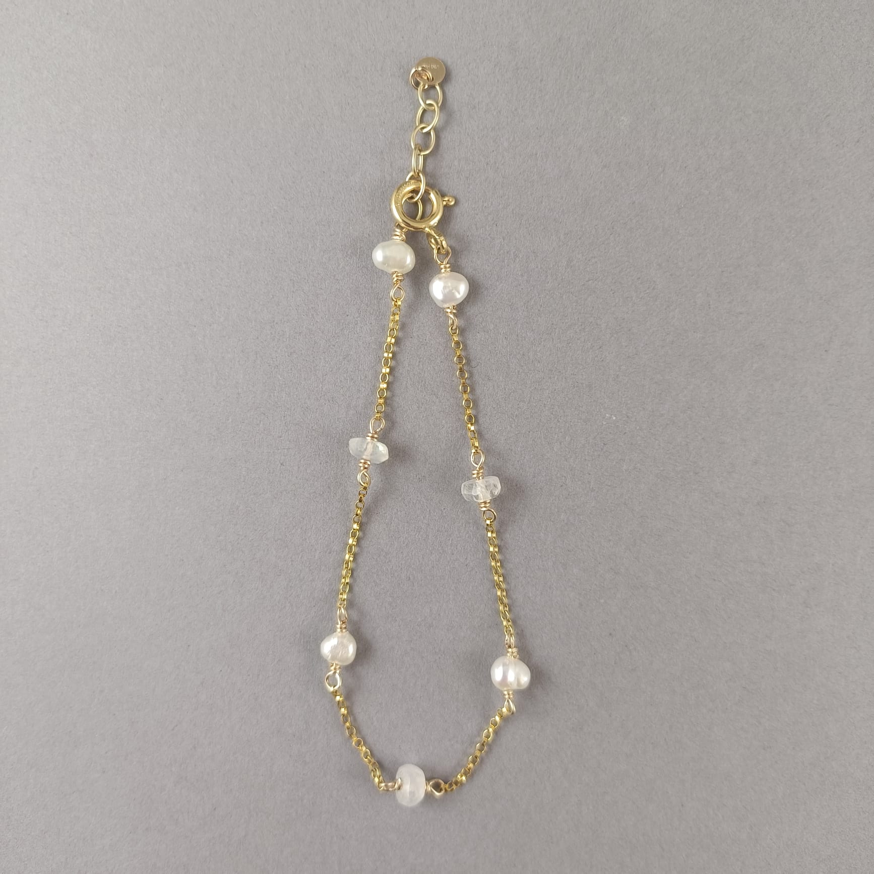 Pearl and Moonstone Bracelet
