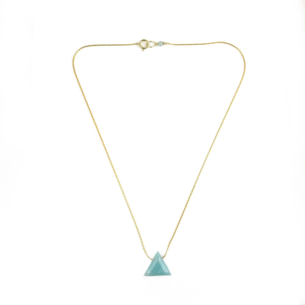 Amazonite Triangle Necklace