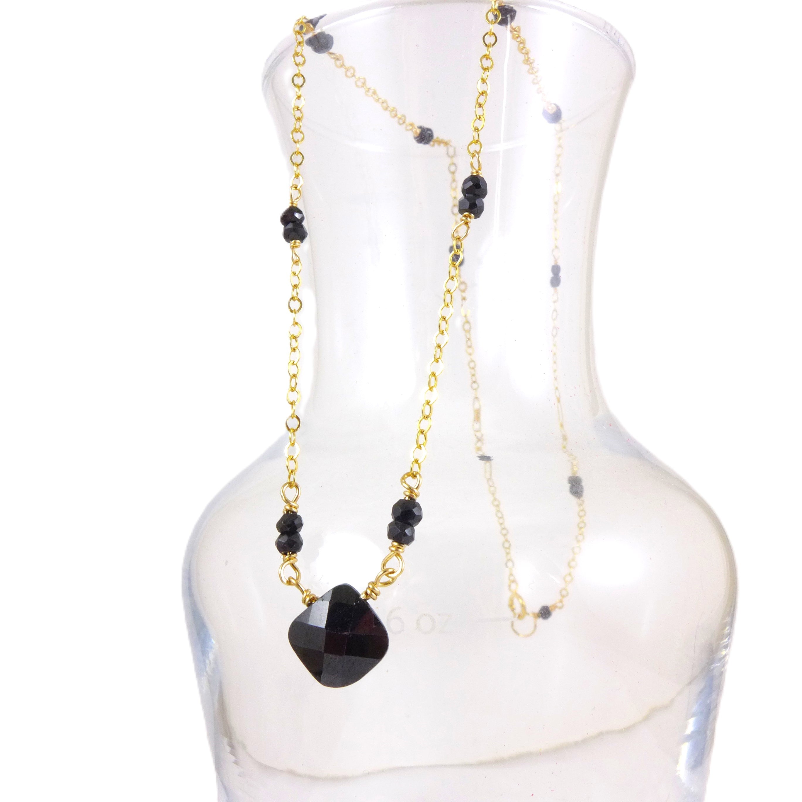 Black Spinel Necklace