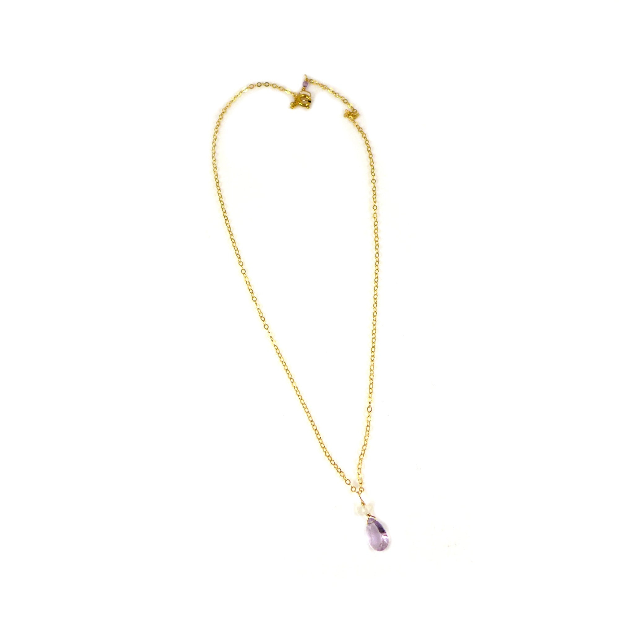 Pink Amethyst Necklace