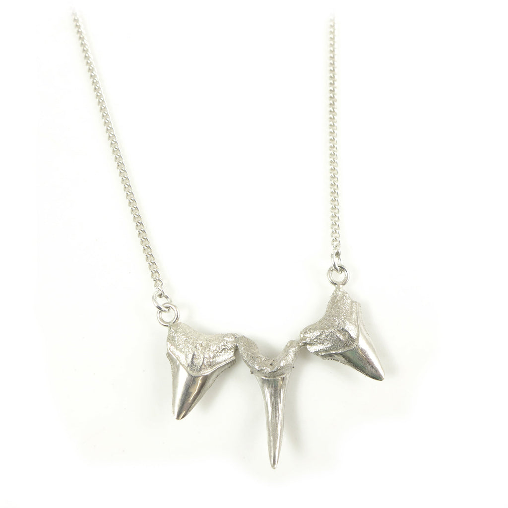 Silver Sharks tooth necklace