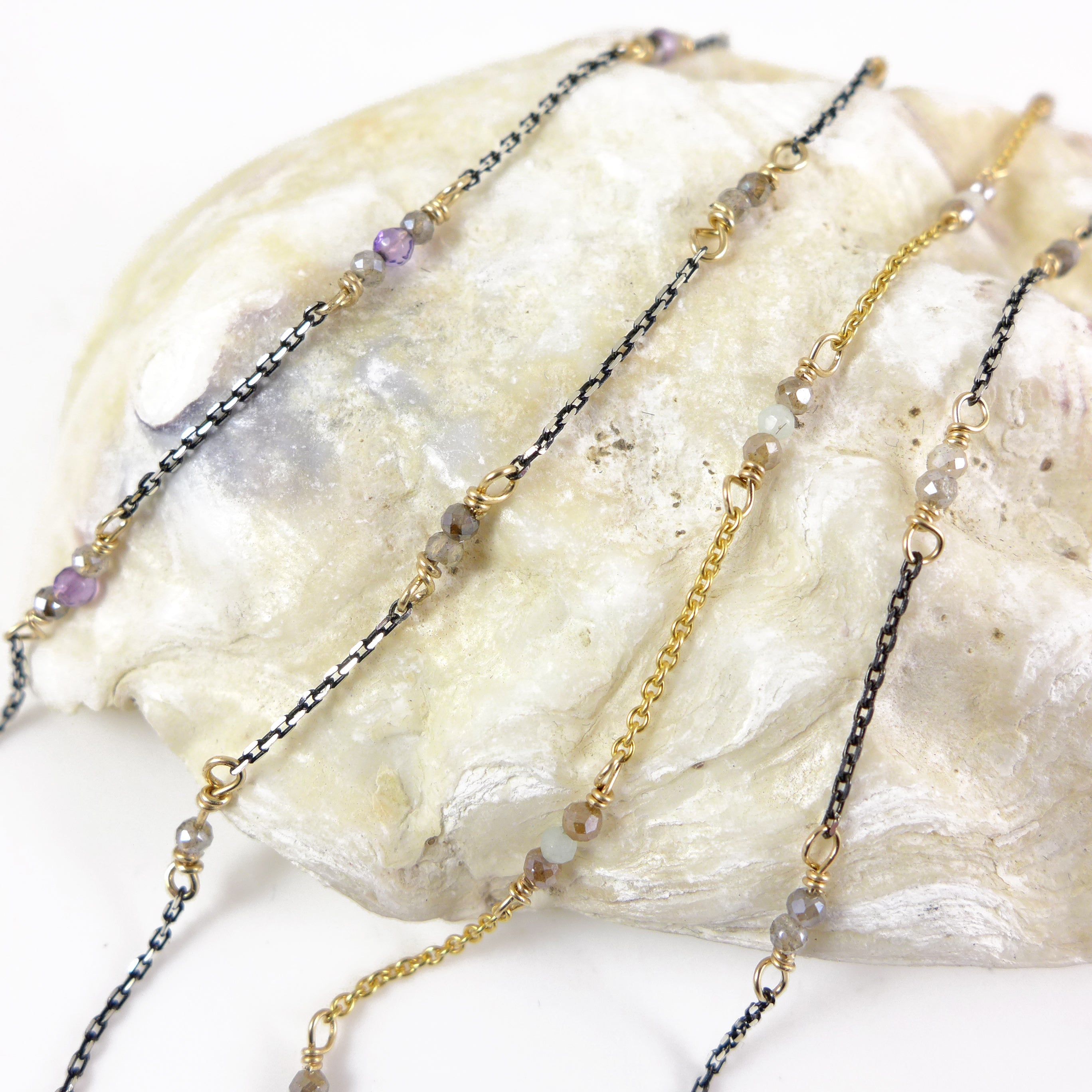 Amethyst & Labradorite Bracelet
